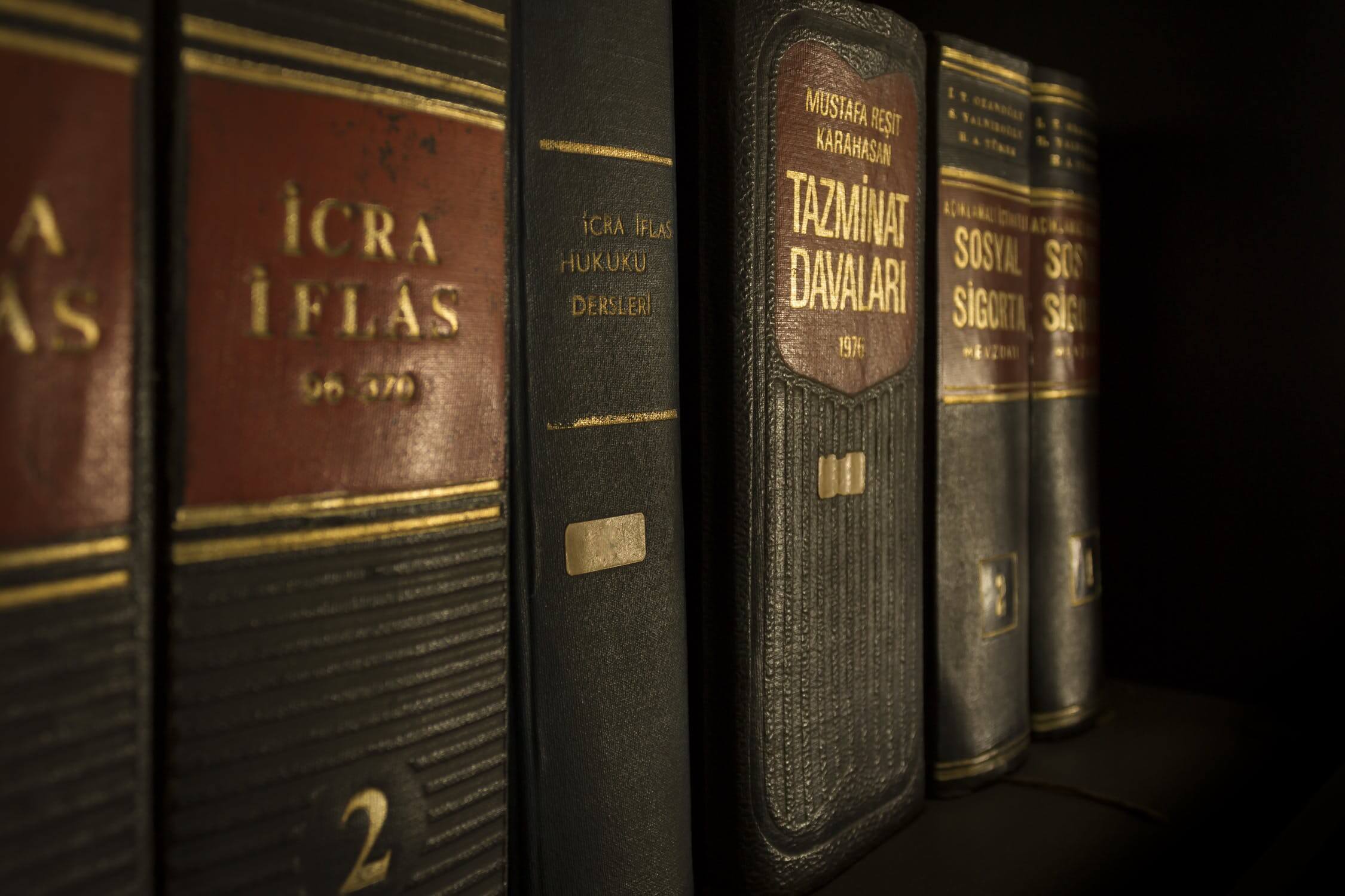 legal books on shelf